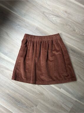 American Eagle Brown 60s style Corduroy A-Line Skirt - Women